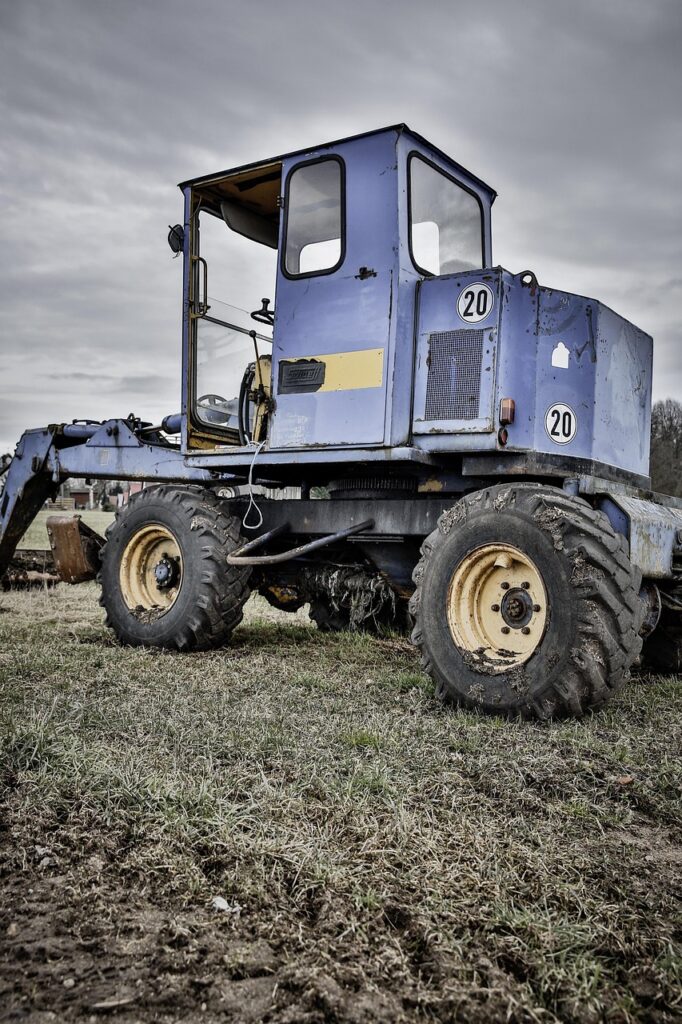 farm equipment, tractor, vehicle